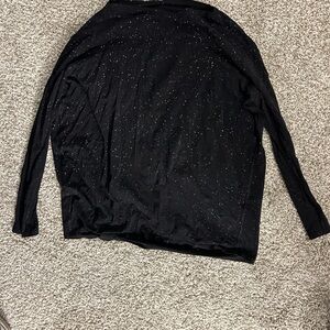 Lululemon Black Long Sleeve Top with Silver Speckles